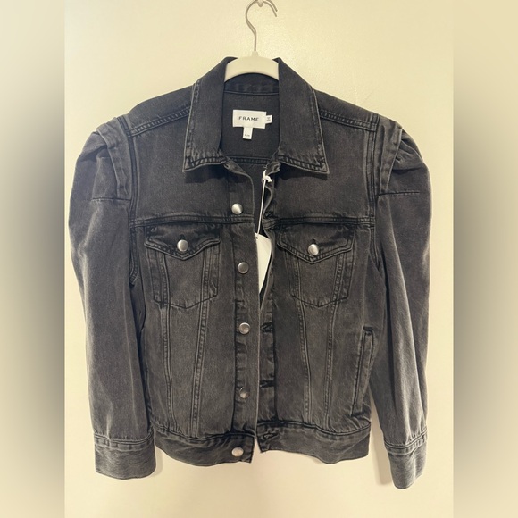 Frame Rosette-Sleeve Denim Jacket (Ozone) - Size M - Picture 6 of 11